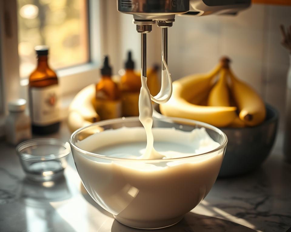 homemade whipped cream preparation